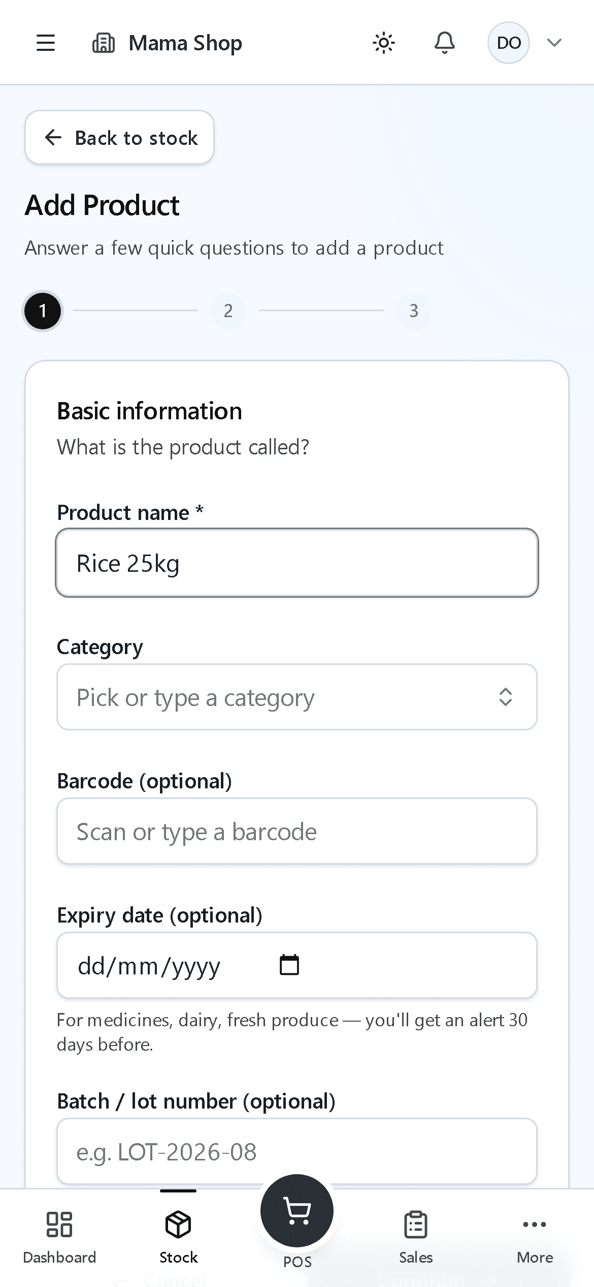 Add your products